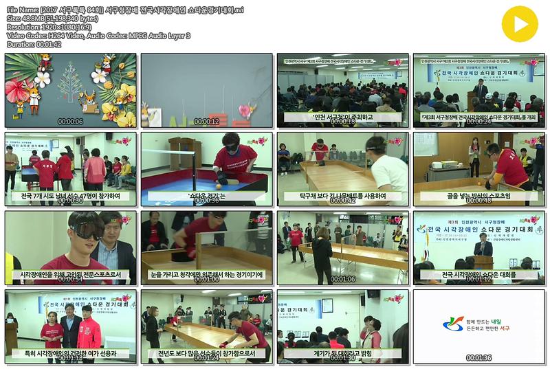 [2017 서구톡톡 84회] 서구청장배 전국시각장애인 쇼다운경기대회 사진